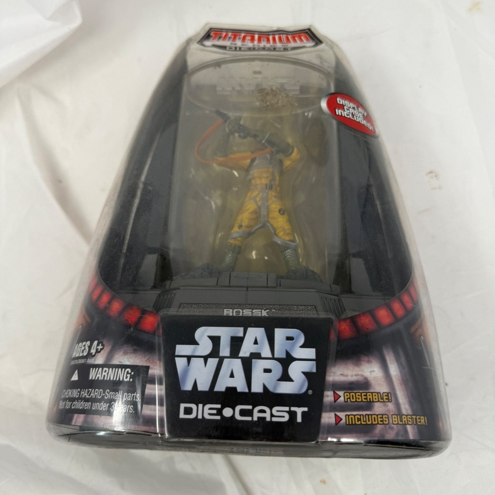 Star Wars Titanium Series Die-Cast Bossk Figure with Display Case 2006 Hasbro